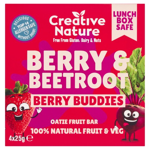 Creative Nature Berry & Beetroot Kids snack bar Multipack