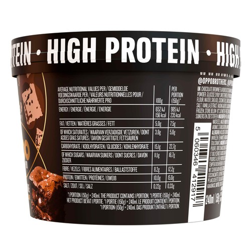 Oppo Pro High Protein Chocolate Brownie Ice Cream Tub thumbnail 3