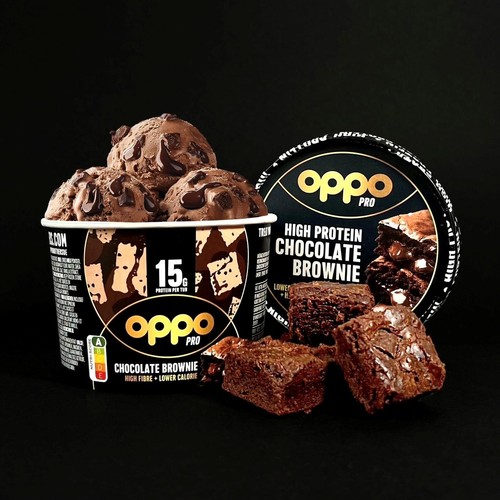 Oppo Pro High Protein Chocolate Brownie Ice Cream Tub thumbnail 4