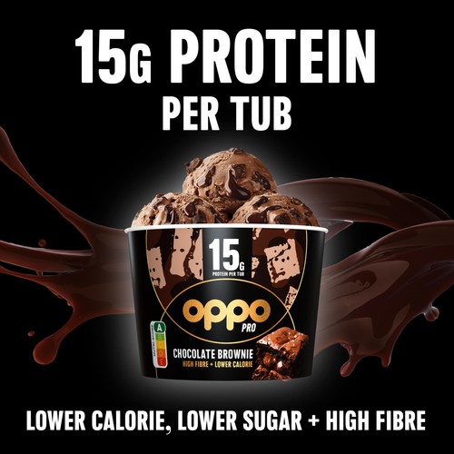 Oppo Pro High Protein Chocolate Brownie Ice Cream Tub thumbnail 5
