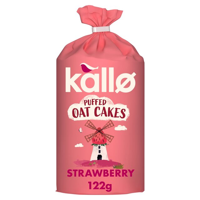 Kallo Strawberry Puffed Oat Cakes