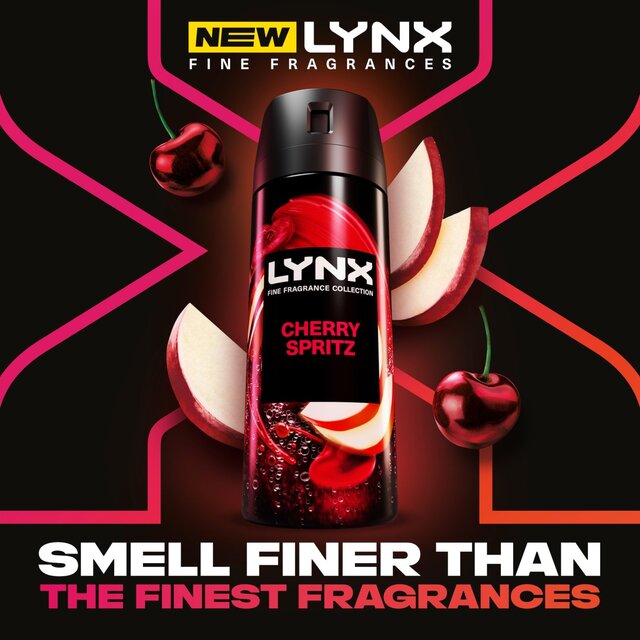 Lynx Fine Fragrance Collection Premium Deodorant Bodyspray Cherry Spritz thumbnail 2