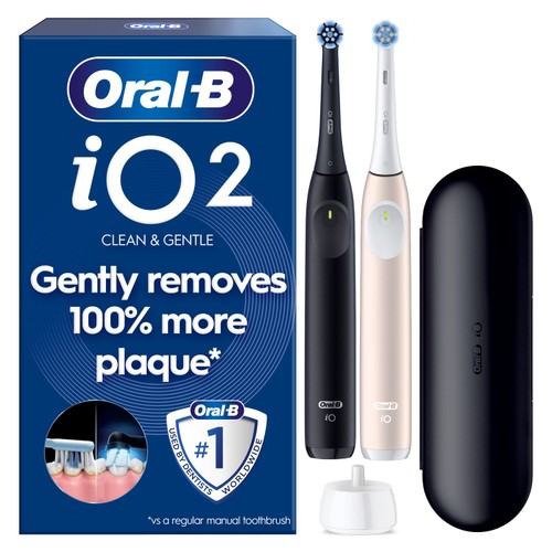 Oral-B iO2 Series Night Black / Calm Pink + Extra Handle