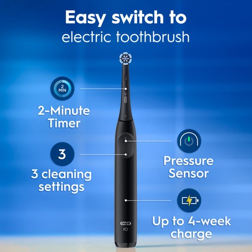 Oral-B iO2 Series Night Black / Calm Pink Electric Toothbrush Duo Pack thumbnail 3