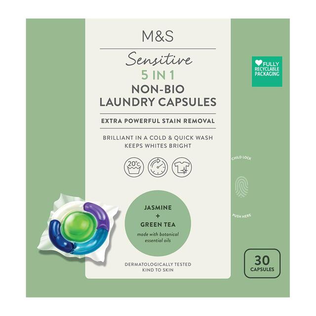 M&S Sensitive 5 in 1 Non-Bio Laundry Capsules thumbnail 2