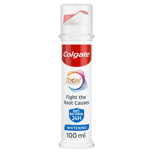 Colgate Total Active Prevention Teeth Whitening Toothpaste Pump