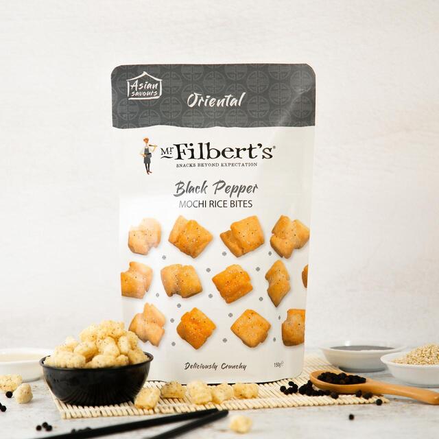 Mr Filbert's Oriental Black Pepper Mochi Rice Crackers thumbnail 2