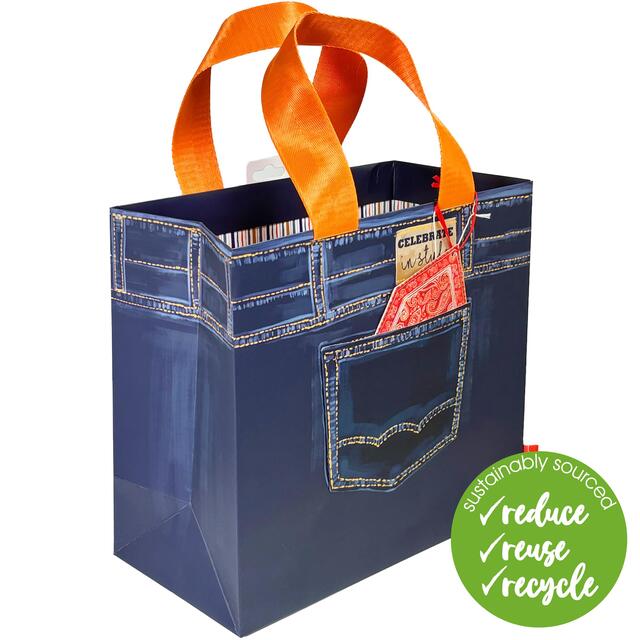 Denim Medium Gift Bag