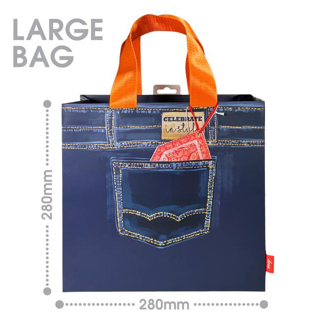 Denim Medium Gift Bag thumbnail 2