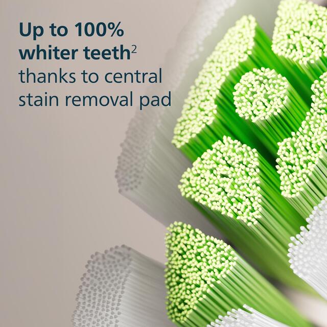 Philips Sonicare W2 Optimal White Brush Head, White, 2+1 Pack thumbnail 3