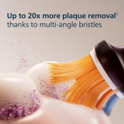 Philips Sonicare Genuine A3 Premium All-in-One Brush Head, Black, 2+1 Pack thumbnail 3