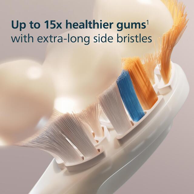Philips Sonicare Genuine A3 Premium All-in-One Brush Head, White, 2+1 Pack thumbnail 5