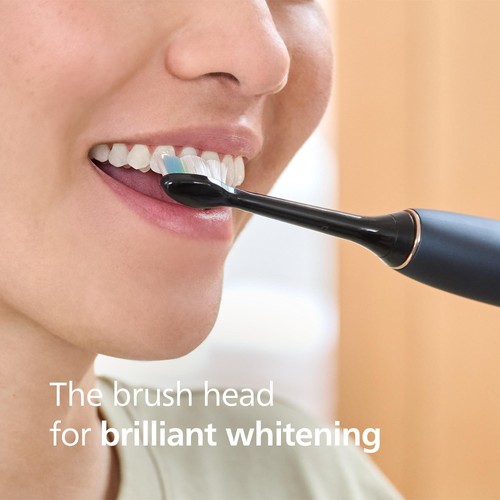 Philips Sonicare W2 Optimal White  Brush Head, Black, 2+1 Pack thumbnail 2