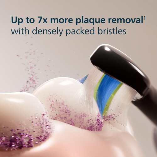 Philips Sonicare W2 Optimal White  Brush Head, Black, 2+1 Pack thumbnail 4
