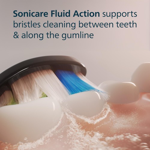 Philips Sonicare W2 Optimal White  Brush Head, Black, 2+1 Pack thumbnail 5