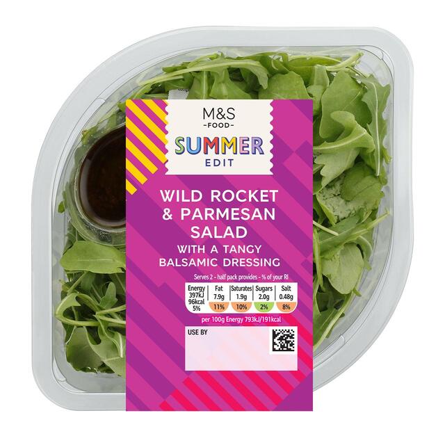 M&S Wild Rocket Balsamic & Parmesan Salad Bowl thumbnail 2