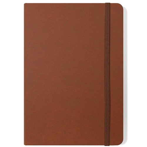Sinclairs Silvine A5 Executive Soft Feel Notebook, 160 Pages, Tan thumbnail 2