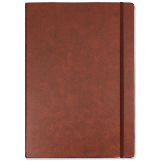Sinclairs Silvine A5 Executive Soft Feel Notebook, 160 Pages, Tan