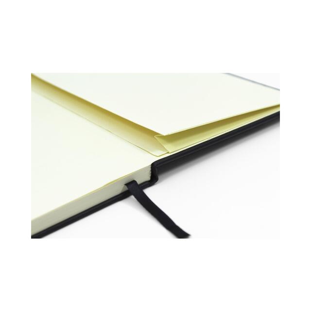 Sinclairs Silvine A5 Executive Soft Feel Notebook, 160 Pages, Black thumbnail 3