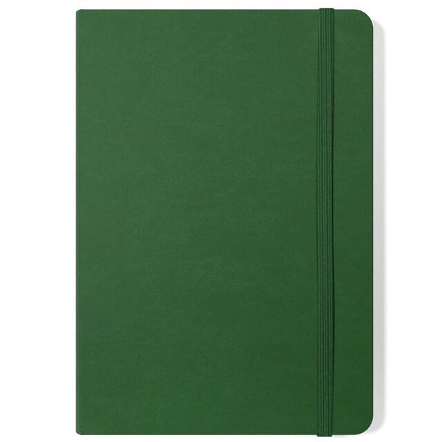 Sinclairs Silvine A5 Executive Soft Feel Notebook, 160 Pages, Green thumbnail 2