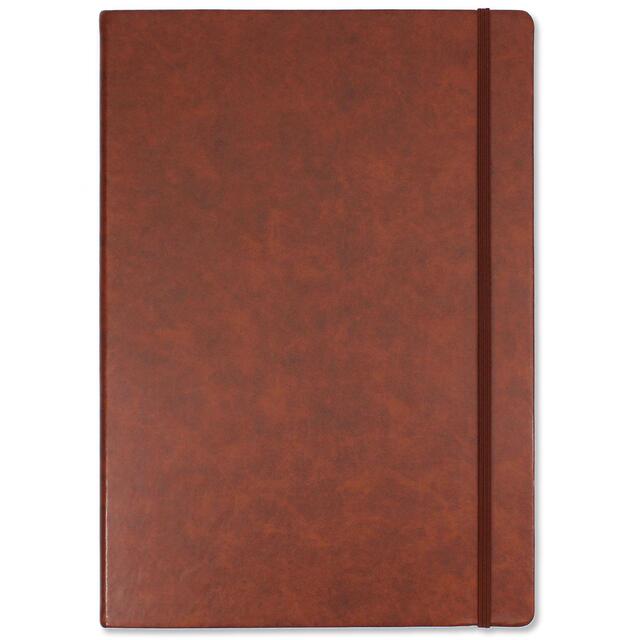 Sinclairs Silvine A4 Executive Soft Feel Notebook, 160 Pages, Tan