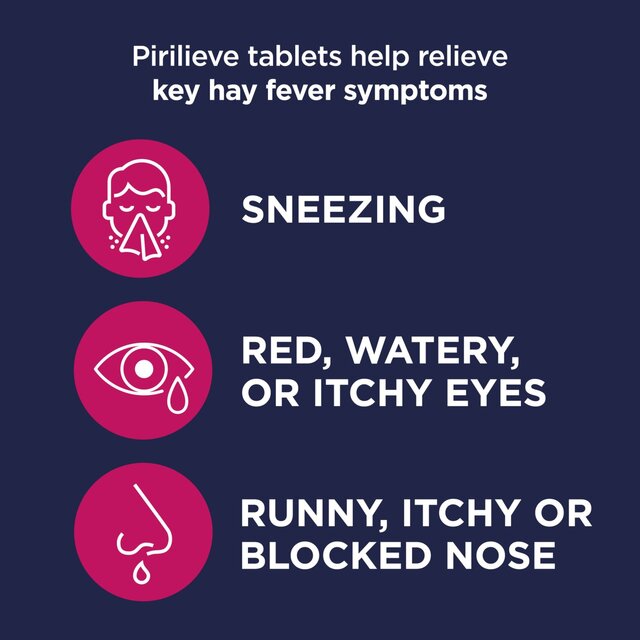 Pirilieve Hayfever Relief, Fexofenadine Antihistamine Tablets thumbnail 4