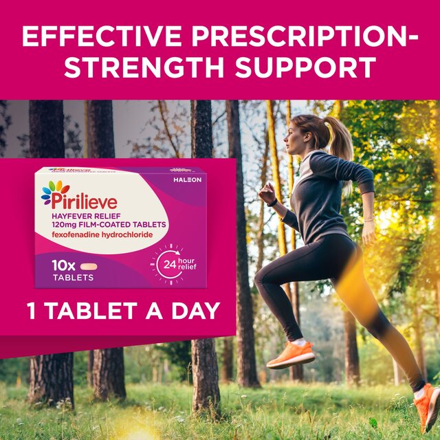 Pirilieve Hayfever Relief, Fexofenadine Antihistamine Tablets thumbnail 5