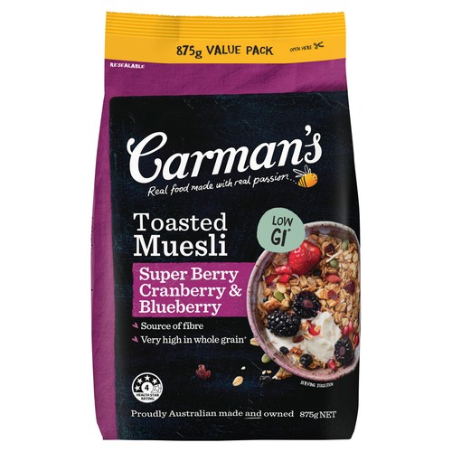Carmans Kitchen Super Berry Muesli Bag
