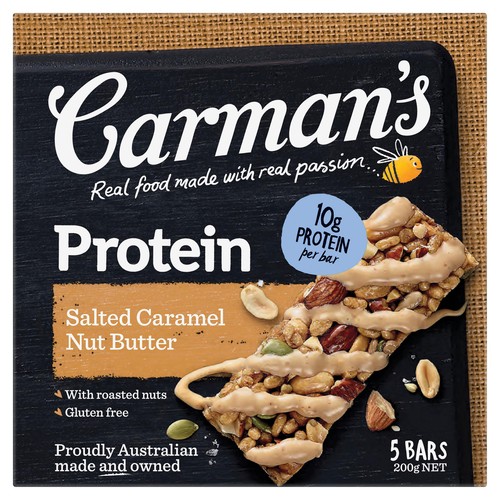 Carmans Kitchen Salted Caramel Nut Butter Protein Bar