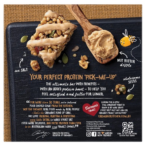 Carmans Kitchen Salted Caramel Nut Butter Protein Bar thumbnail 2