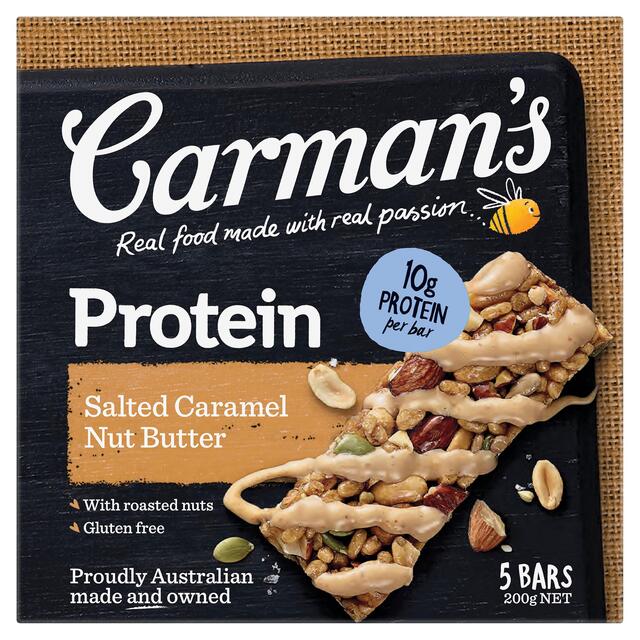 Carmans Kitchen Salted Caramel Nut Butter Protein Bar