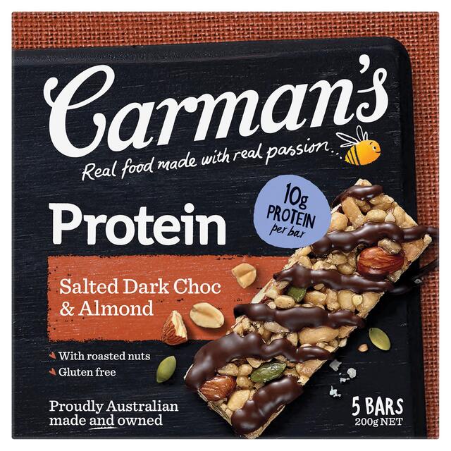 Carmans Kitchen Salted Dark Choc Almond Protein Bar