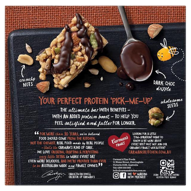 Carmans Kitchen Salted Dark Choc Almond Protein Bar thumbnail 2
