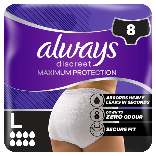 Always Discreet Heavy Adult Incontinence Pants , L thumbnail 7