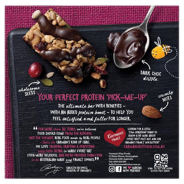 Carmans Kitchen Dark Choc Cranberry Protein Bar thumbnail 2