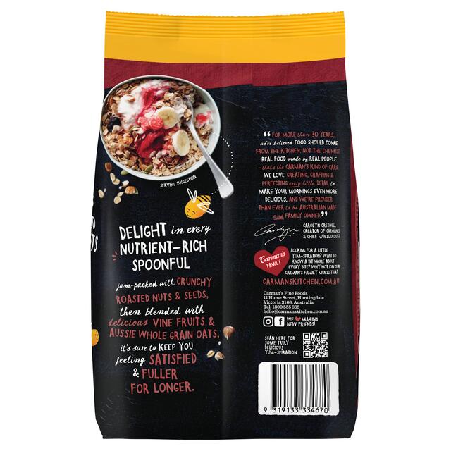 Carmans Kitchen Classic Fruit & Nut Muesli Bag thumbnail 2