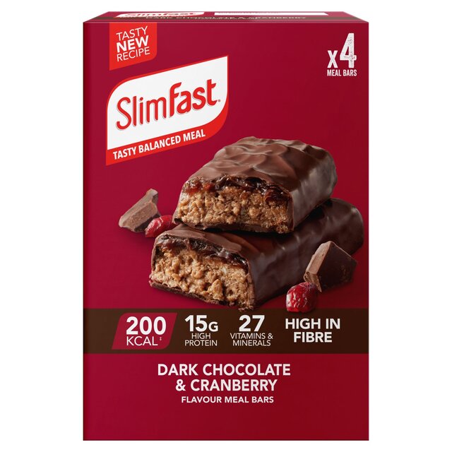 Slimfast Dark Chocolate Cranberry Meal Replacement Bars