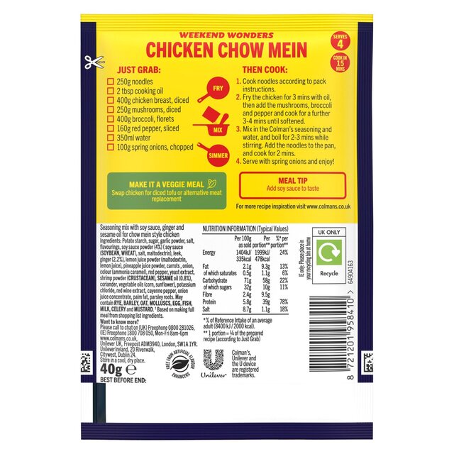Colman's Chow Mein Meal Maker thumbnail 2