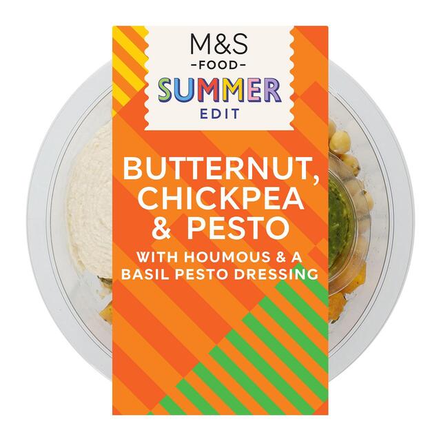 M&S Roasted Butternut Squash, Chickpea & Basil Pesto Salad