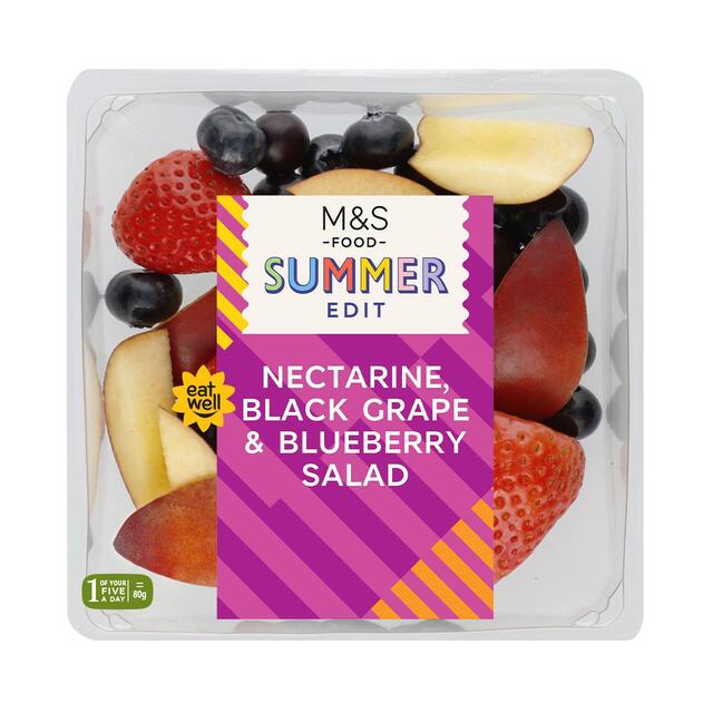 M&S Nectarine, Black Grape & Blueberry Salad