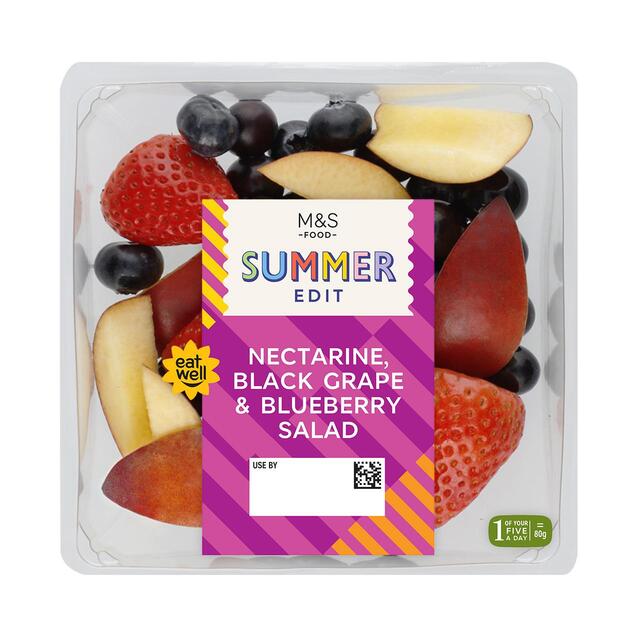 M&S Nectarine, Black Grape & Blueberry Salad thumbnail 2