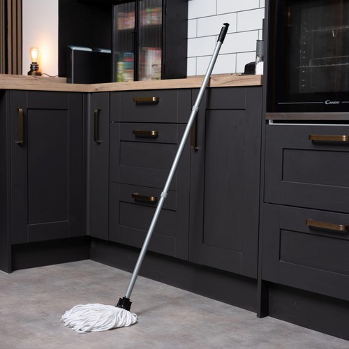 Addis Recycled Cotton Mop with Handle & Spare Replacement Refill Head thumbnail 3