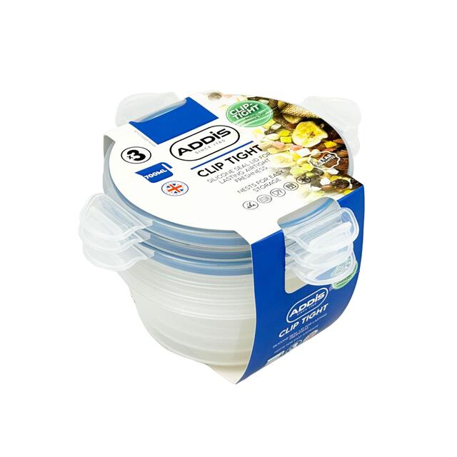 Addis Clip Tight 700ml Round Food Storage