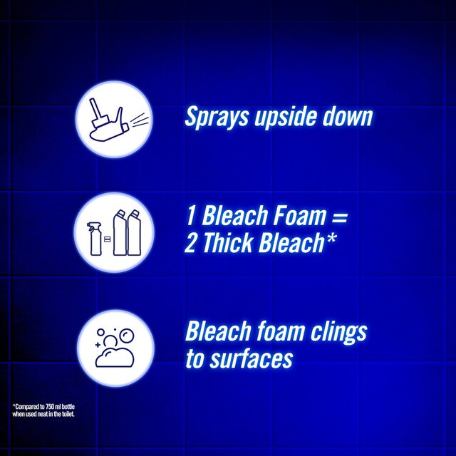 Domestos Bleach Foam Toilet and Bathroom thumbnail 2