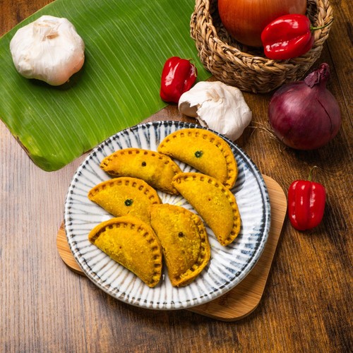 The Vegan Patty Lady Gluten Free Vegan Jamaican Curry Patties cocktail size thumbnail 5
