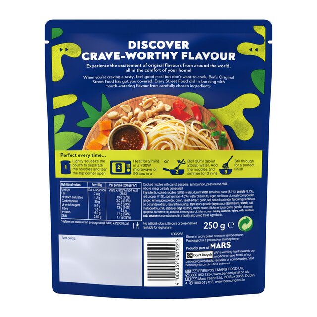 Ben's Original Street Food Thai Stir Fry Style 250g thumbnail 2