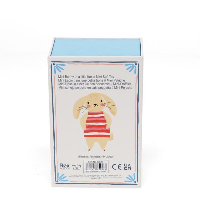 Rex London Soft toy - Mini Bunny in a Little Box thumbnail 4