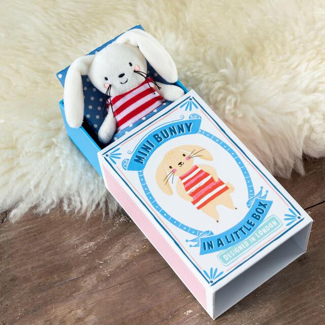 Rex London Soft toy - Mini Bunny in a Little Box thumbnail 5