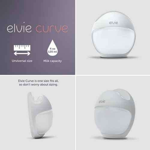 Elvie Curve Manual Silicone Breast Pump thumbnail 4