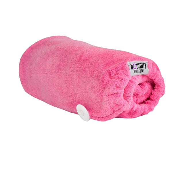 Noughty Microfibre Hair Towel - The Hot Pink One